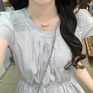 French Commute Gentle Dress Sweet Waist-Cinched First Love Long Dress