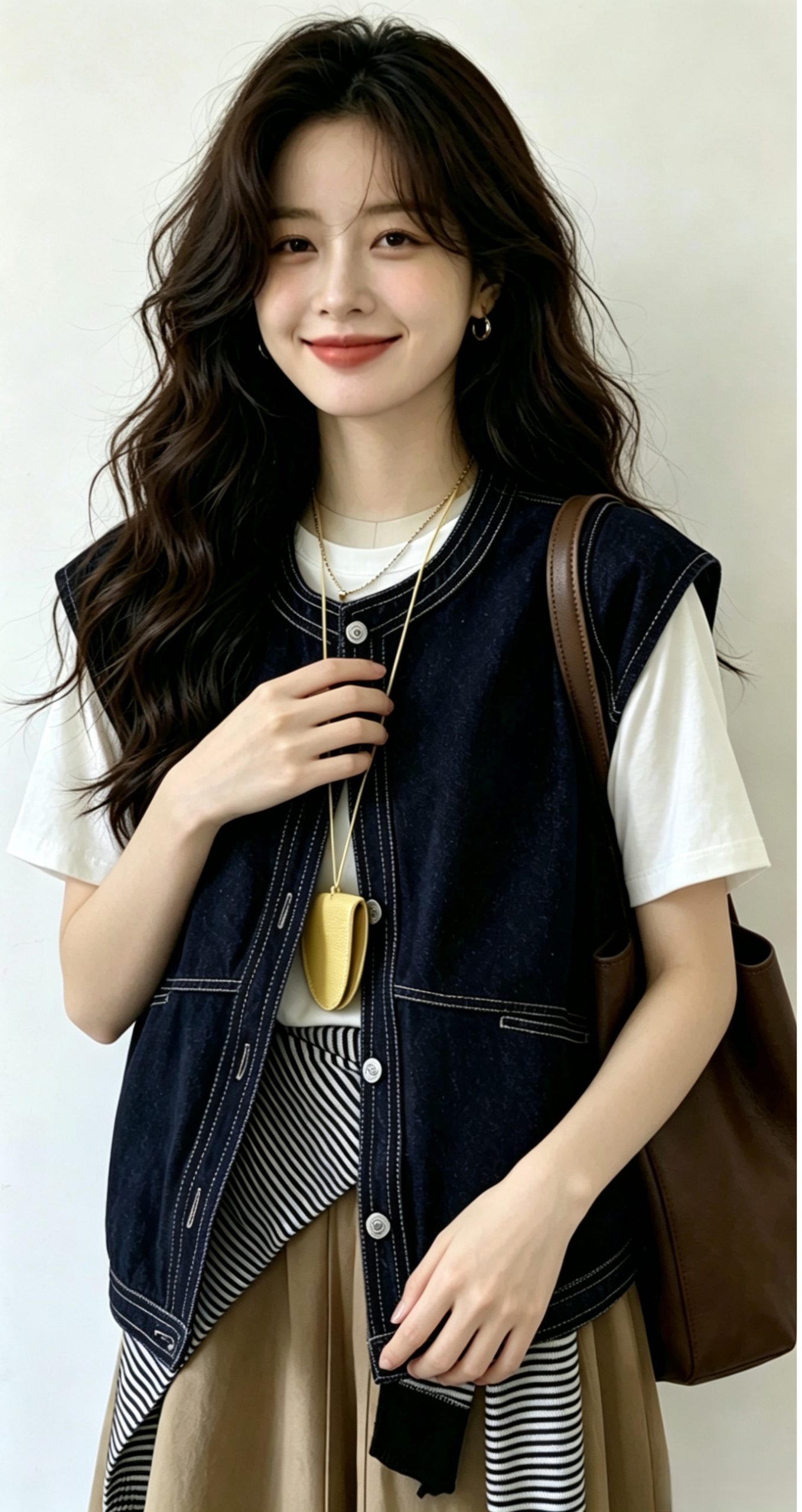 Women's Retro Loose Denim Vest with Pockets - Image 4
